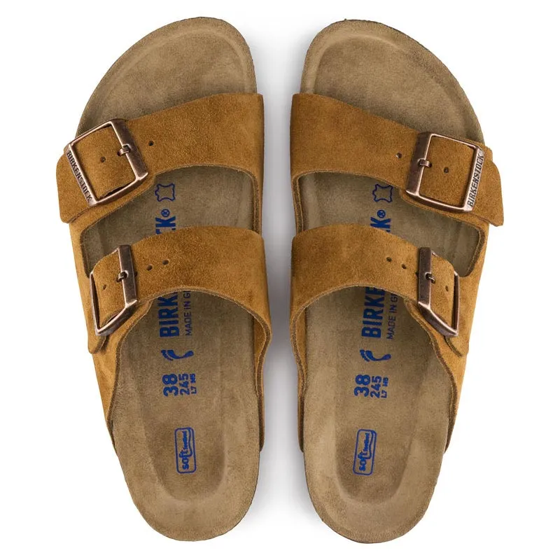 Birkenstock Arizona Soft Footbed Sandal- Mink Suede