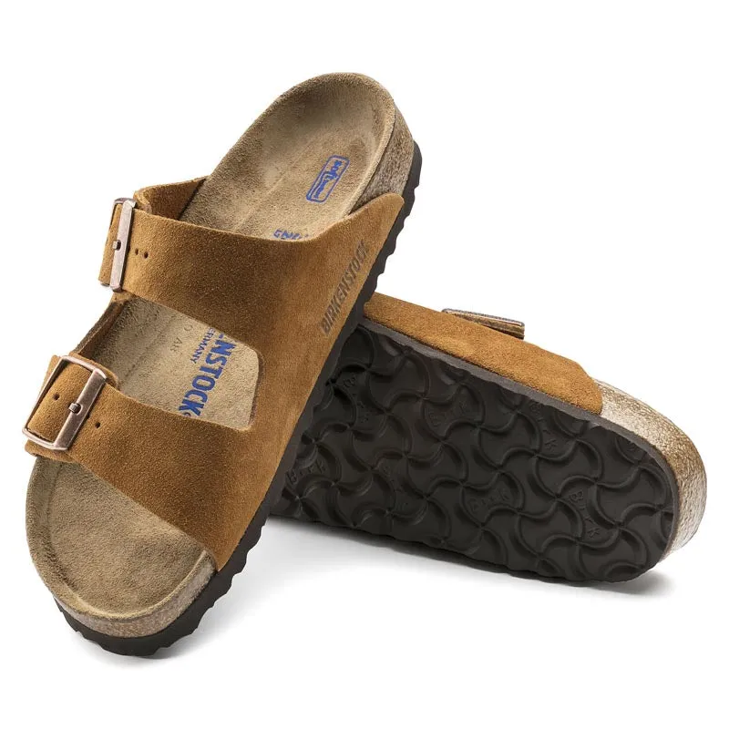 Birkenstock Arizona Soft Footbed Sandal- Mink Suede