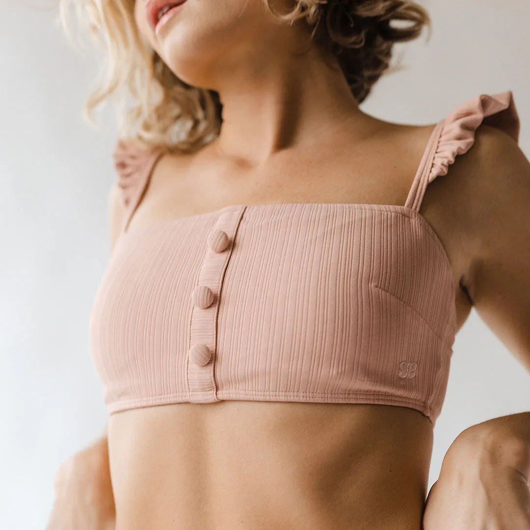 Blush Monroe Swim Crop