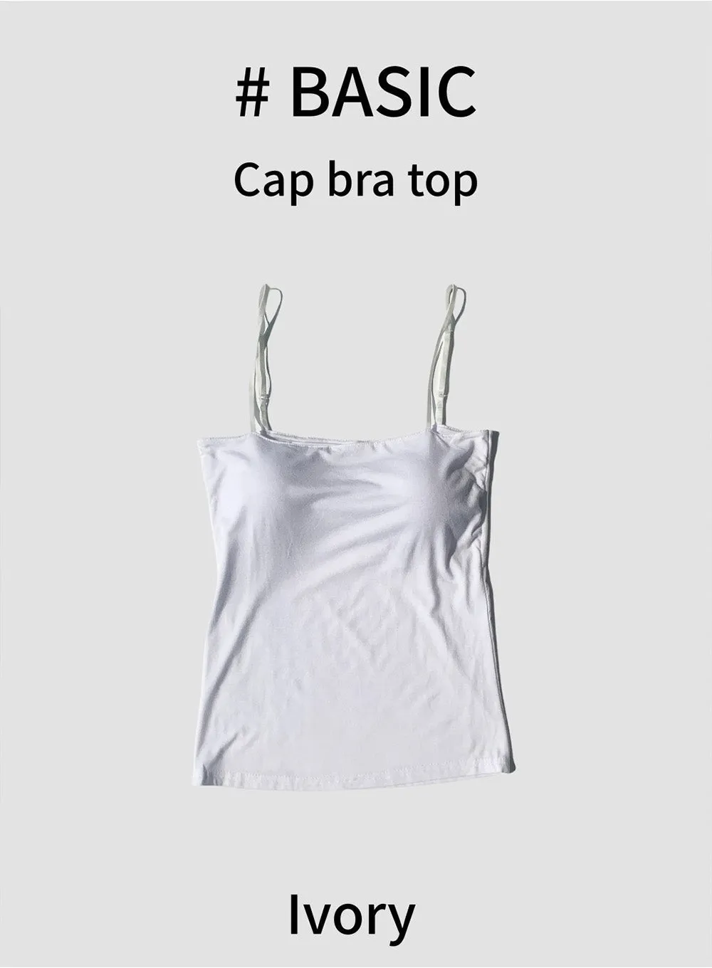 Bra Cap Sleeveless Top #B13