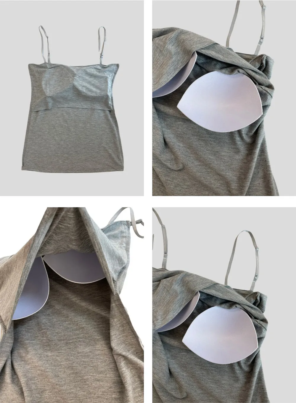 Bra Cap Sleeveless Top #B13