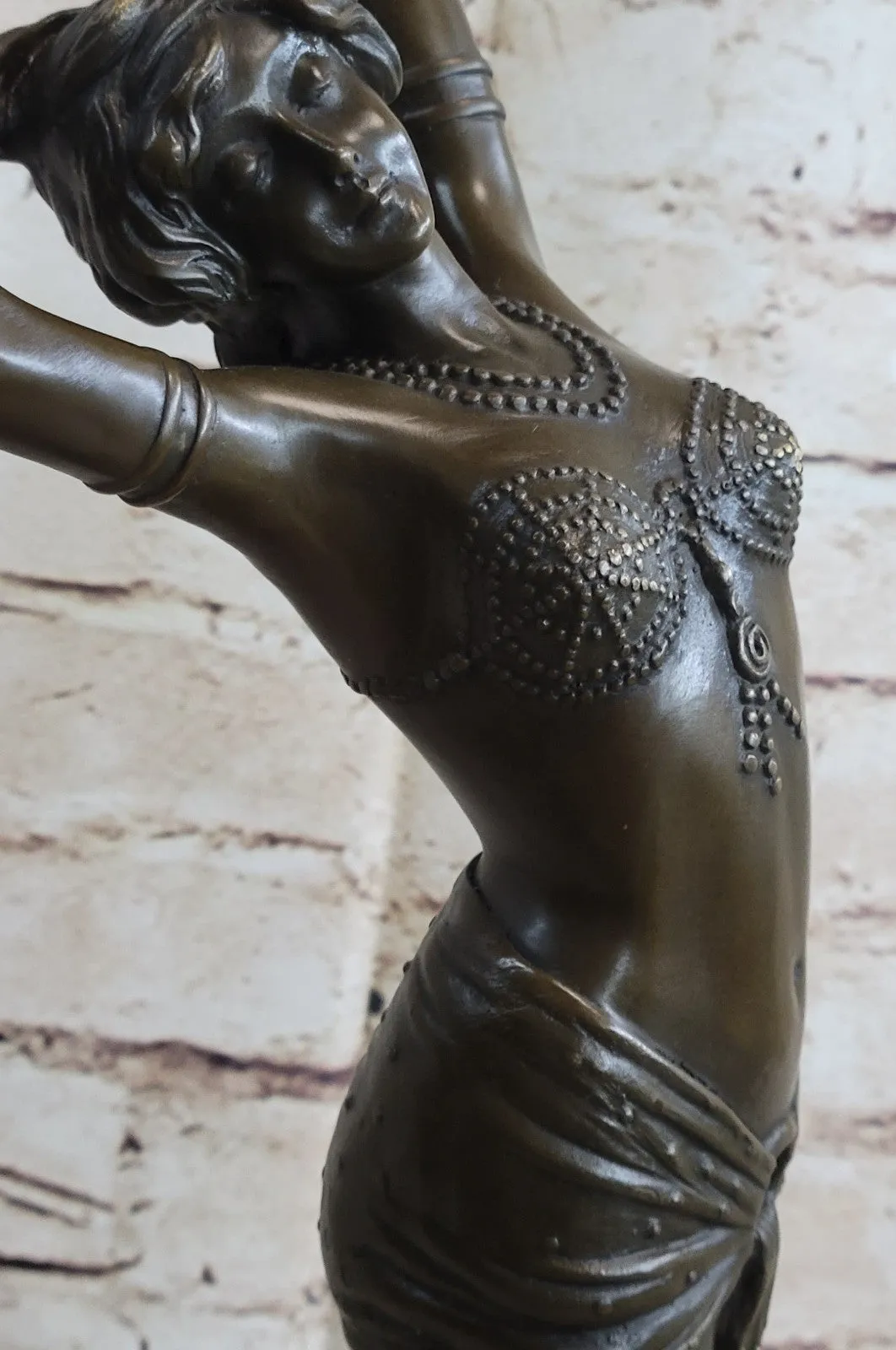 Bronze Sculpture Actress Model Designer Hot Cast Temptress Figurine Figure Decor