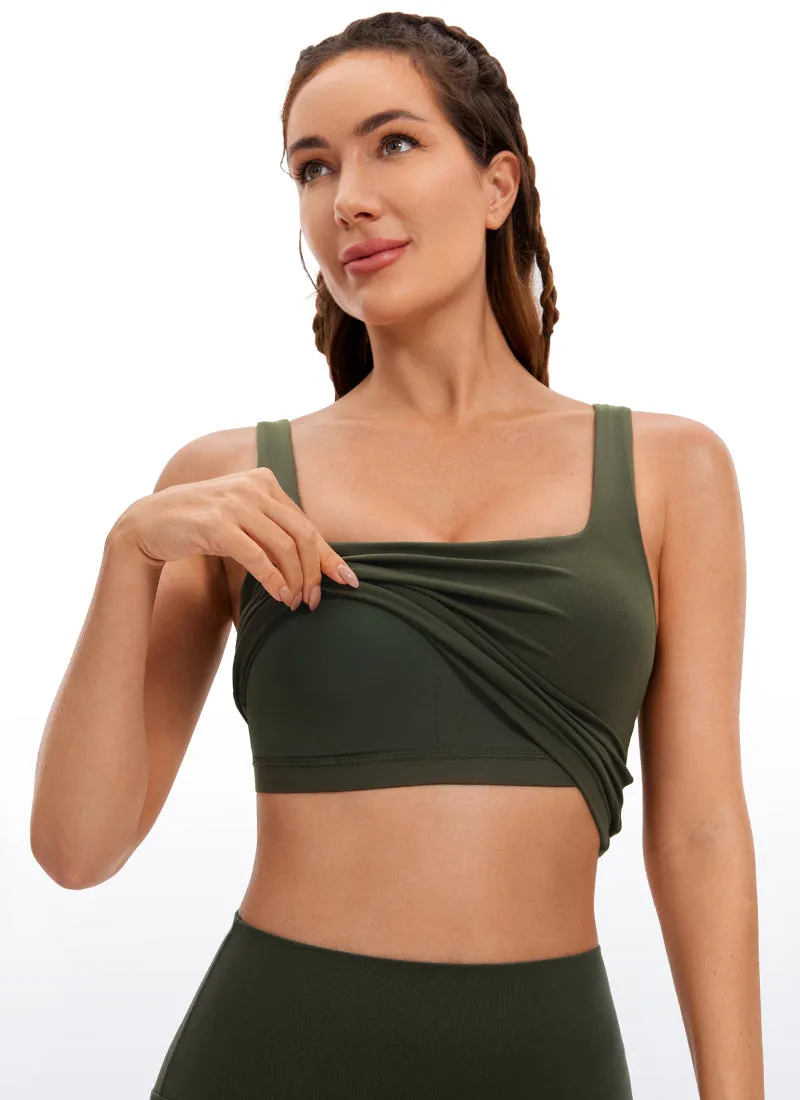 Butterluxe Square Neck Build-in Bra Tanks