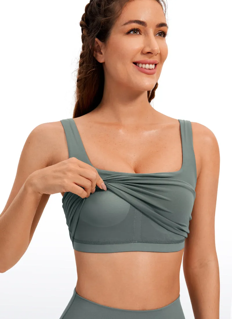 Butterluxe Square Neck Build-in Bra Tanks