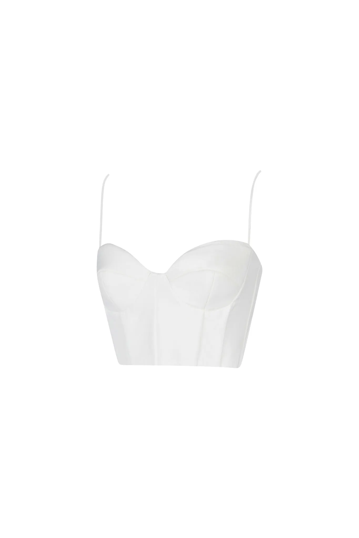 Carla Structure Crop Top (Off White)