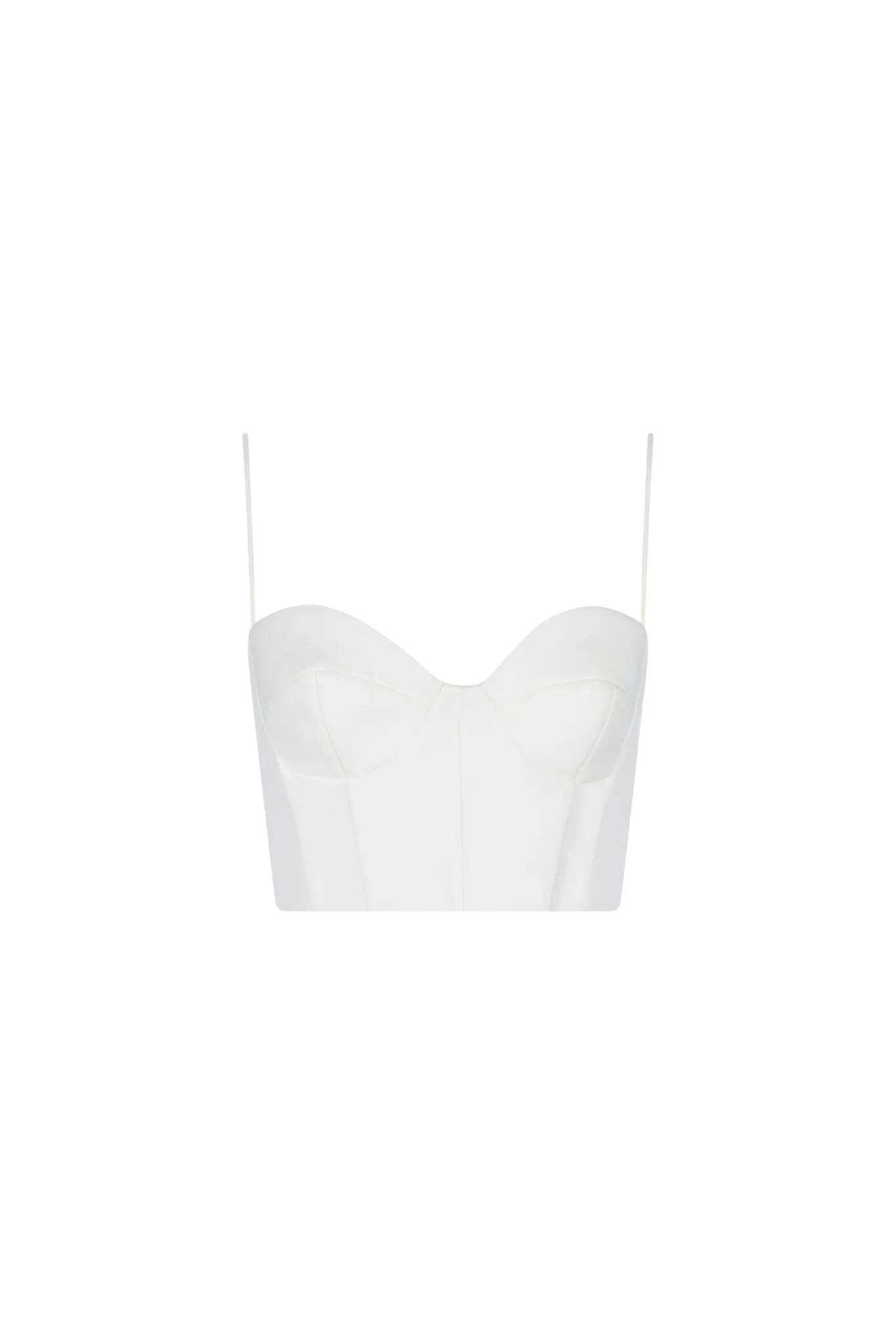 Carla Structure Crop Top (Off White)