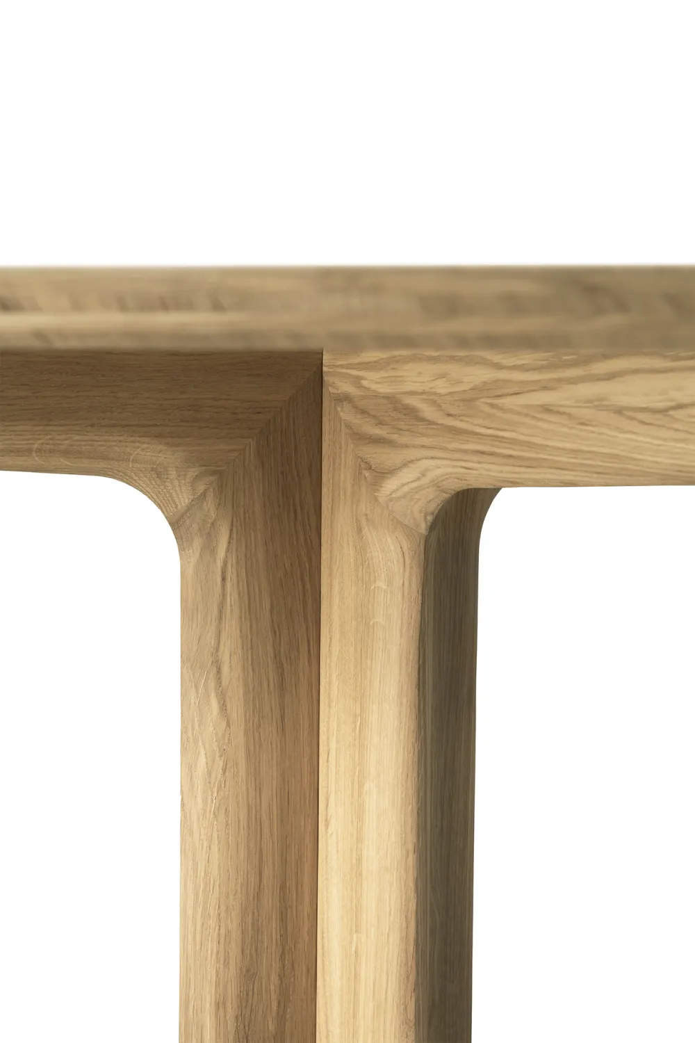 Central-Footed Oiled Oak Dining Table | Ethnicraft Corto