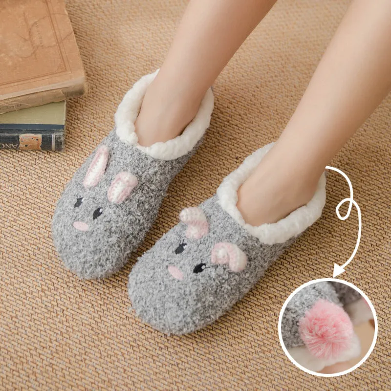 Coral Fleece Slipper Socks for Women