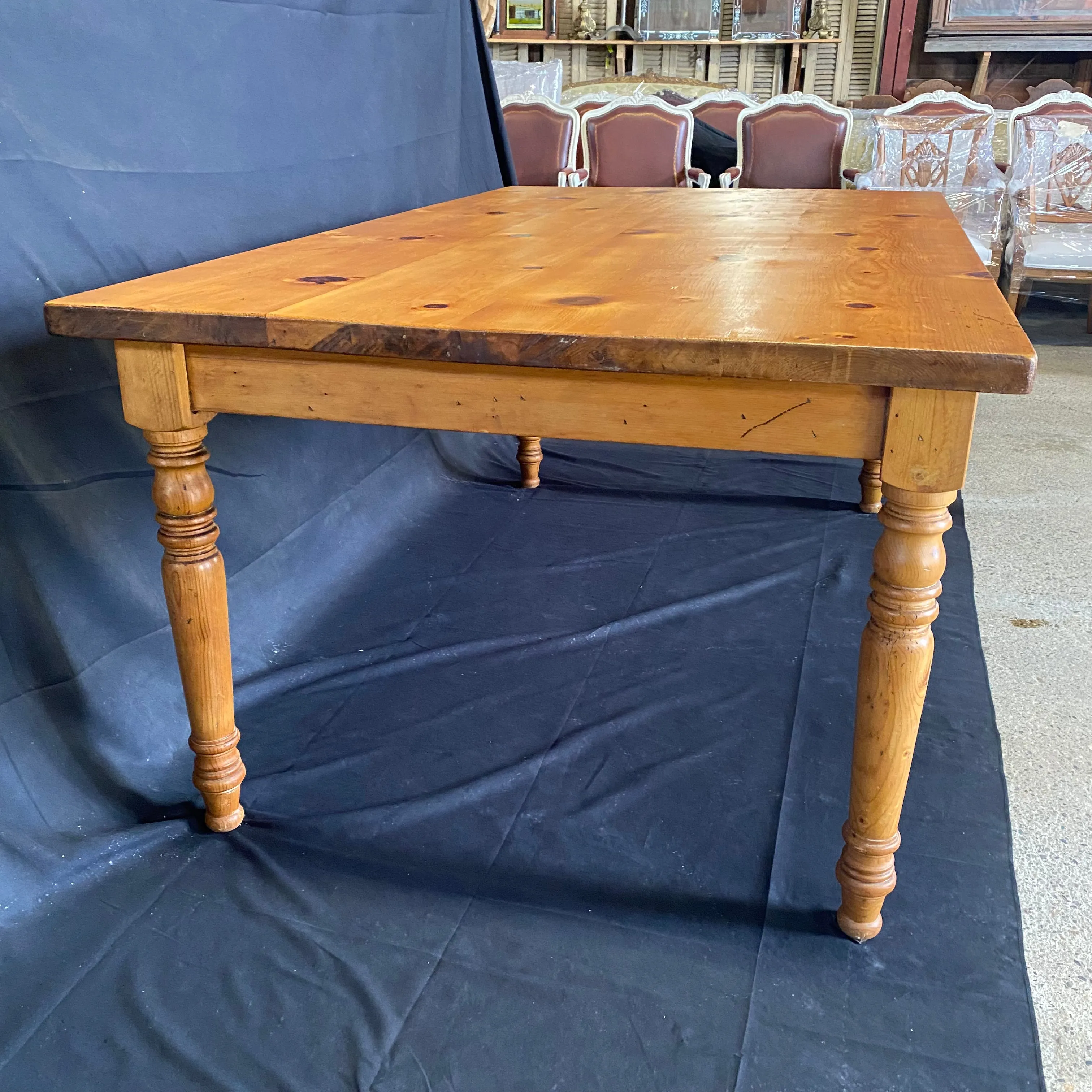 Country English Pine Farmhouse Dining Table