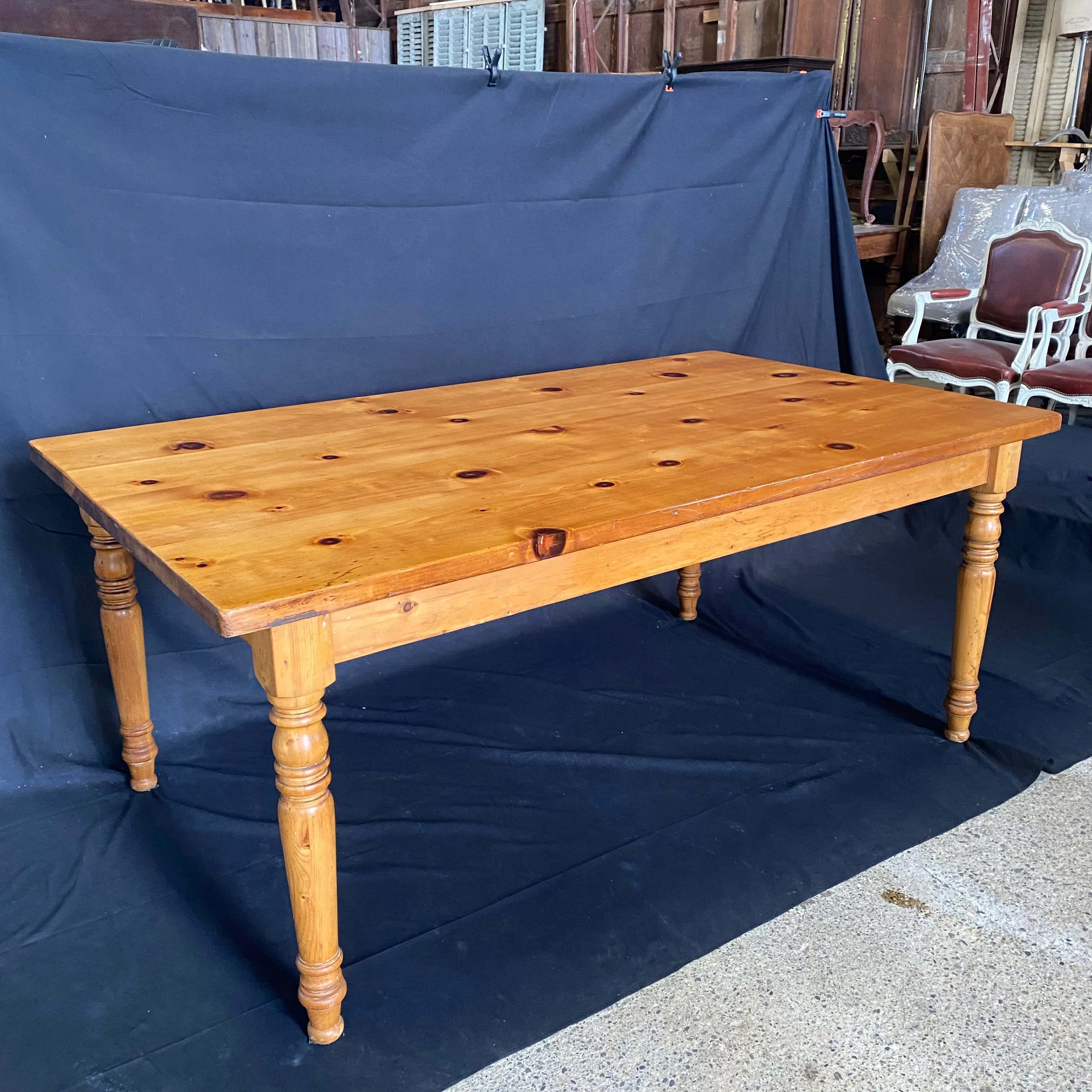 Country English Pine Farmhouse Dining Table