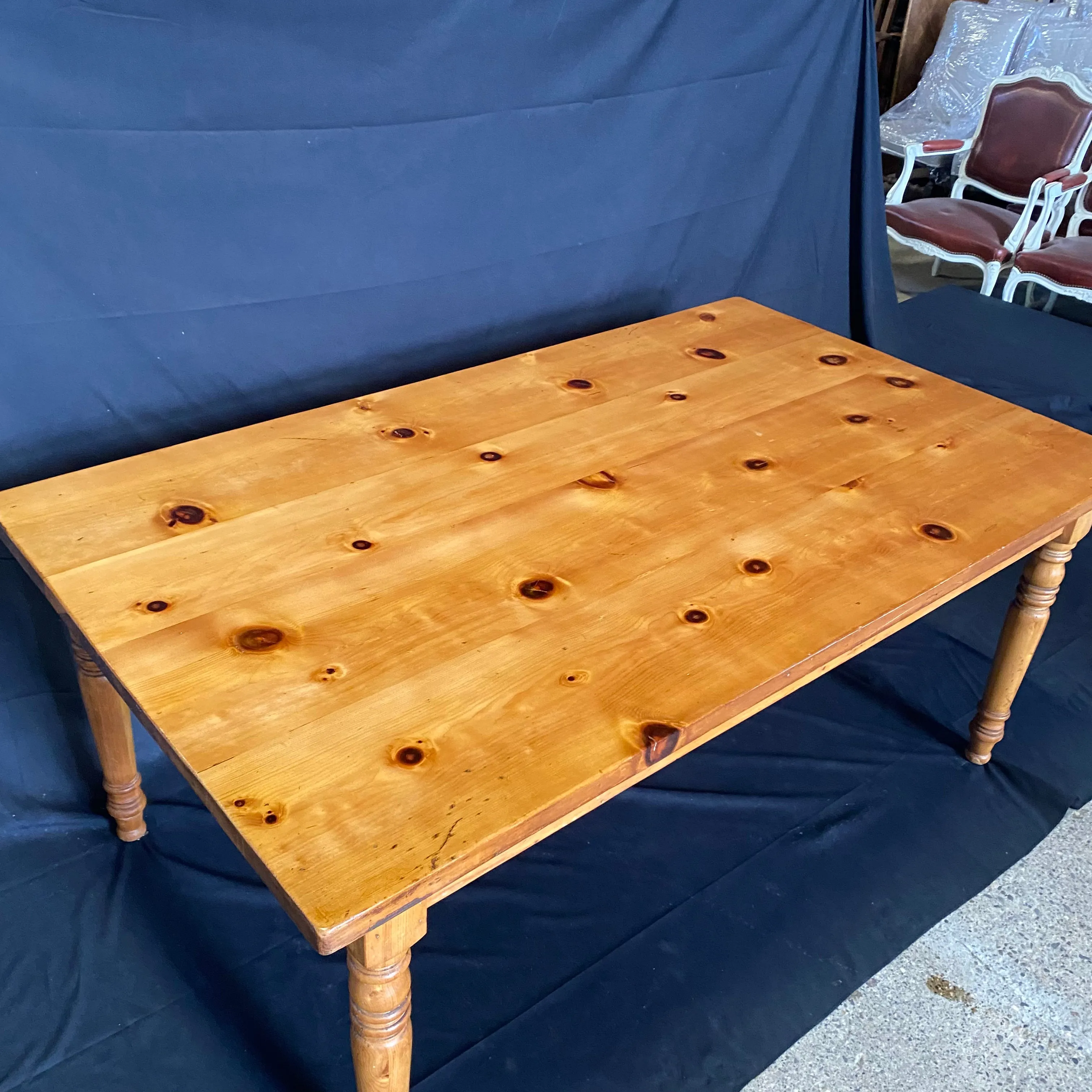 Country English Pine Farmhouse Dining Table