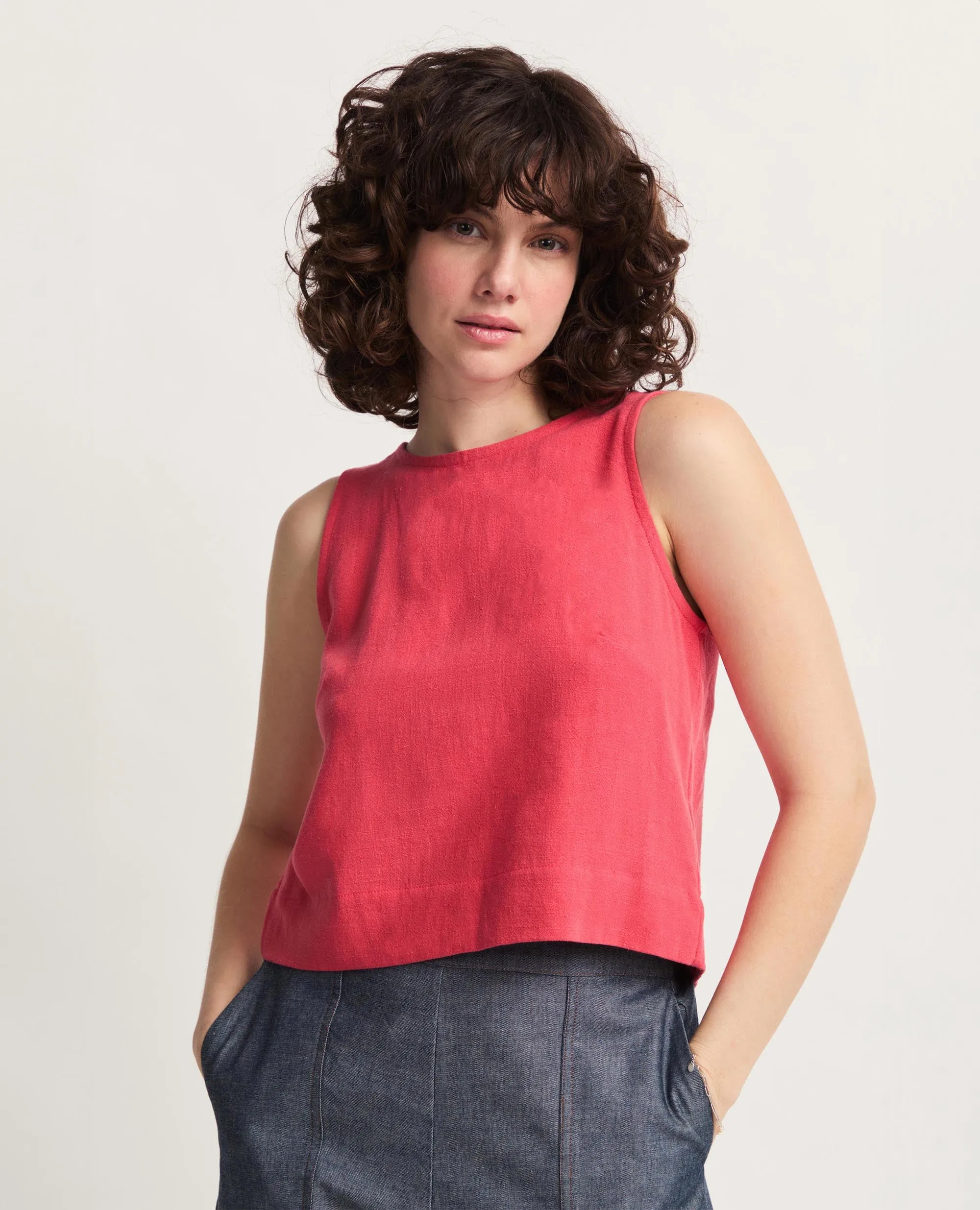 Didi | Sleeveless Open Back Tank Blouse