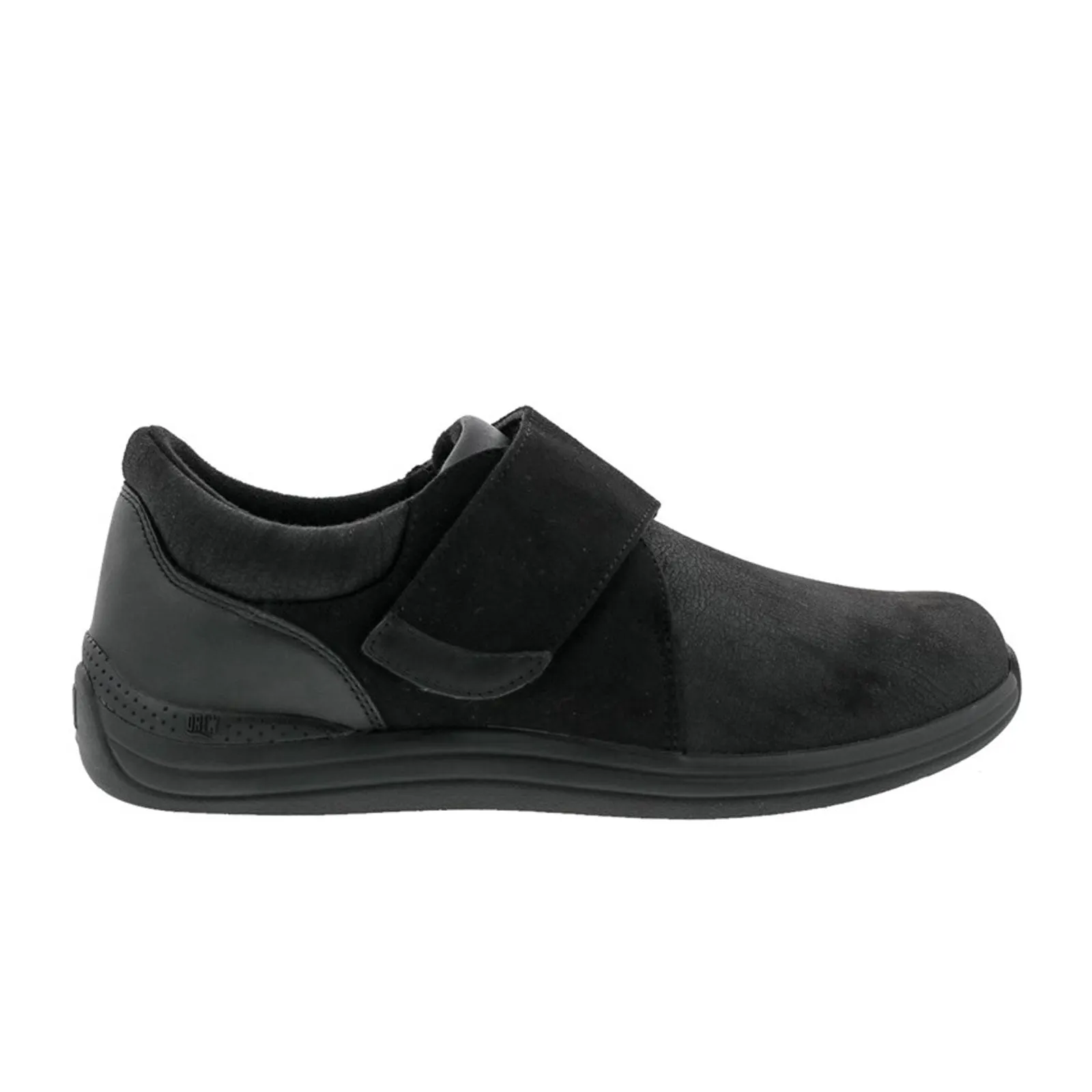 Drew Moonlite Slip On (Women) - Black Stretch Leather