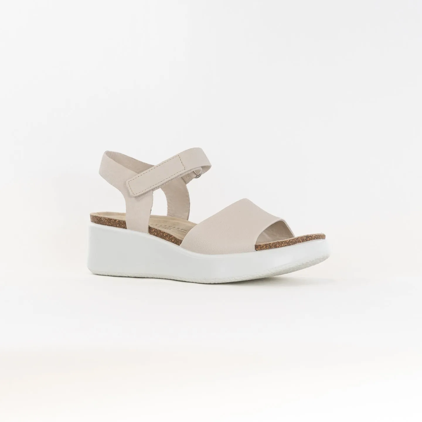 ECCO Flowt Wedge Cork Sandal (Women's) - Limestone