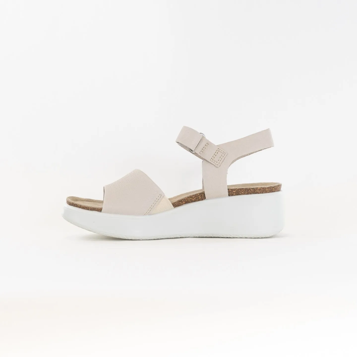 ECCO Flowt Wedge Cork Sandal (Women's) - Limestone