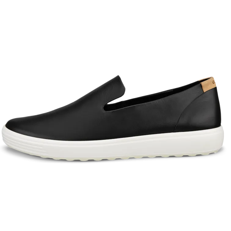 Ecco Soft 7 Slip On LX Sneaker - Black / Powder