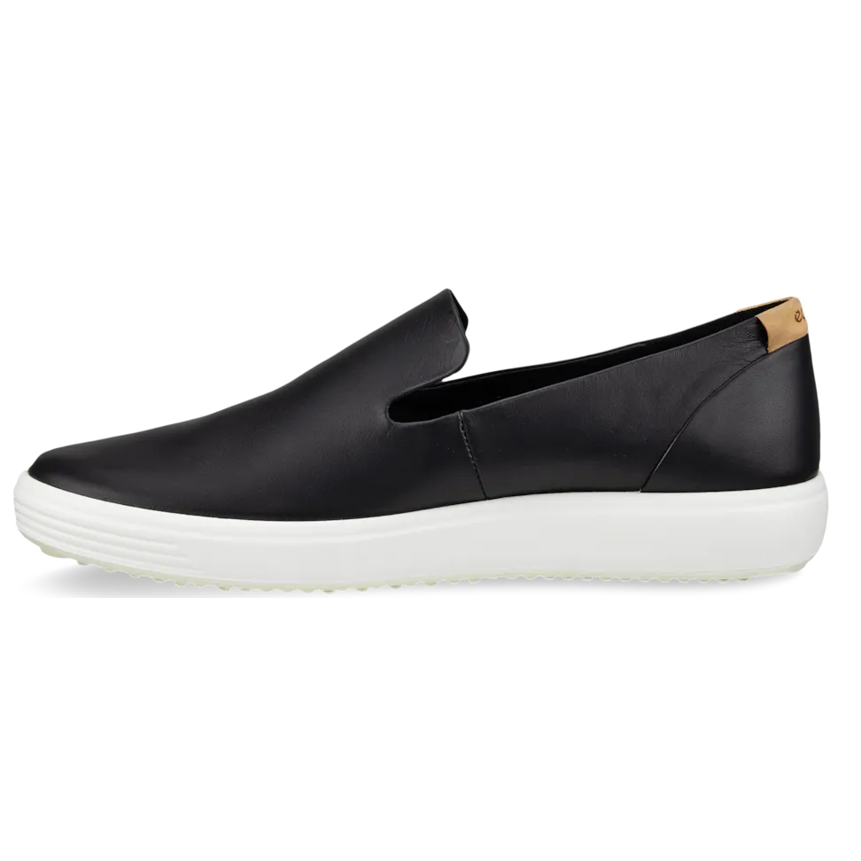 Ecco Soft 7 Slip On LX Sneaker - Black / Powder