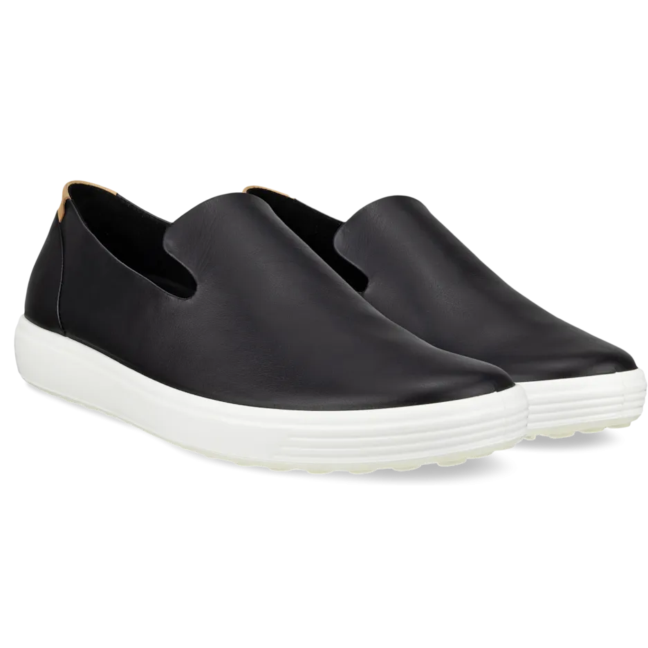 Ecco Soft 7 Slip On LX Sneaker - Black / Powder