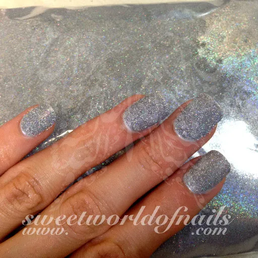 Glitter Nail Art Holographic Silver Laser Glitter Powder Nails