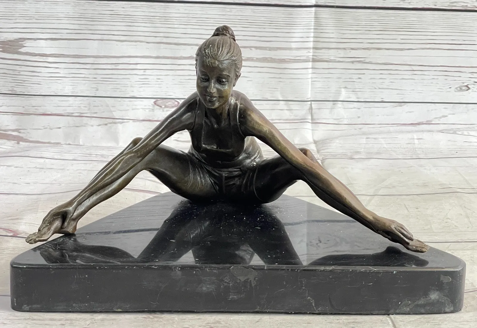 Handcrafted bronze sculpture SALE Contemporary , Pure Gymnast, Female Abstract