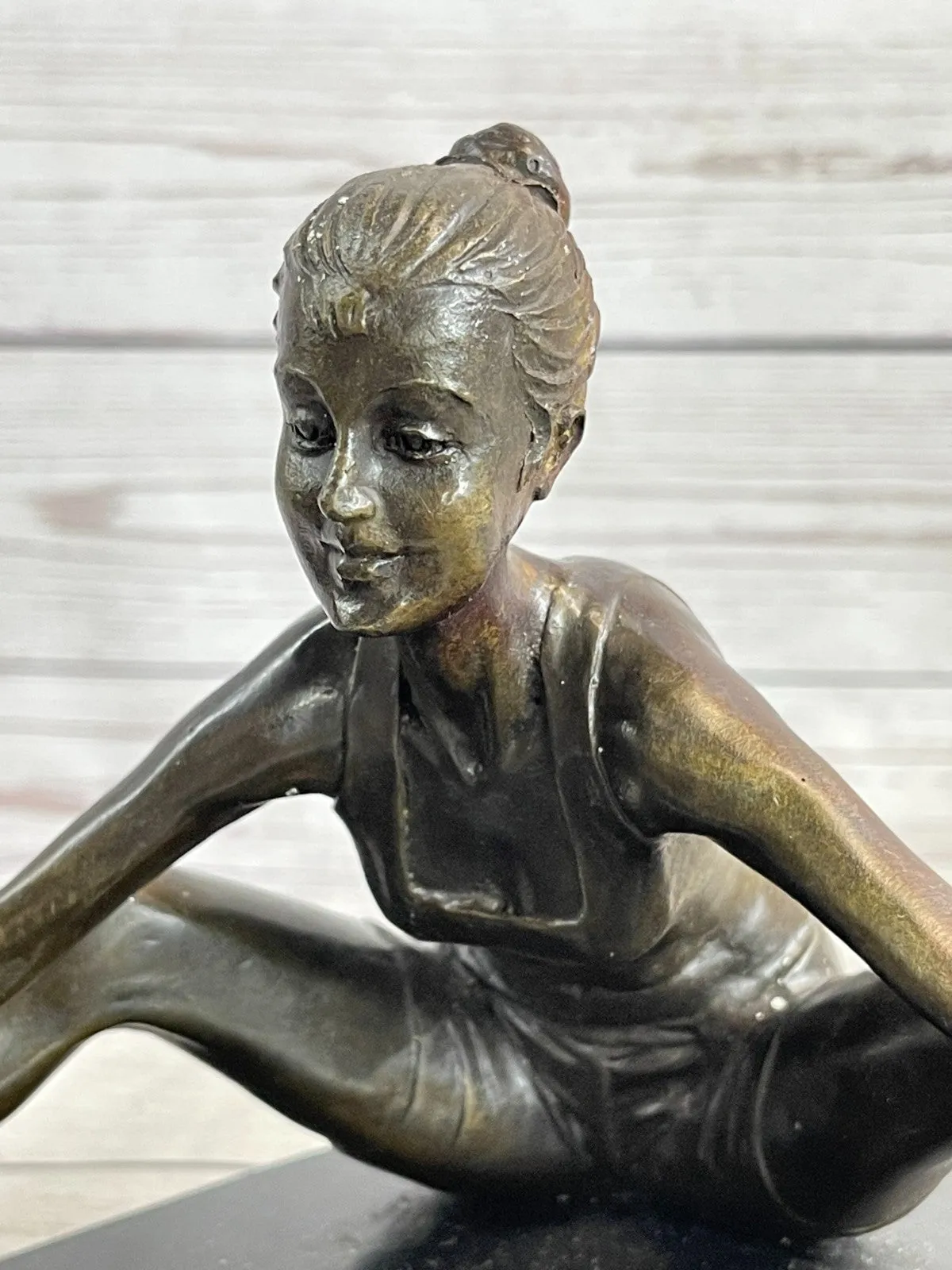 Handcrafted bronze sculpture SALE Contemporary , Pure Gymnast, Female Abstract