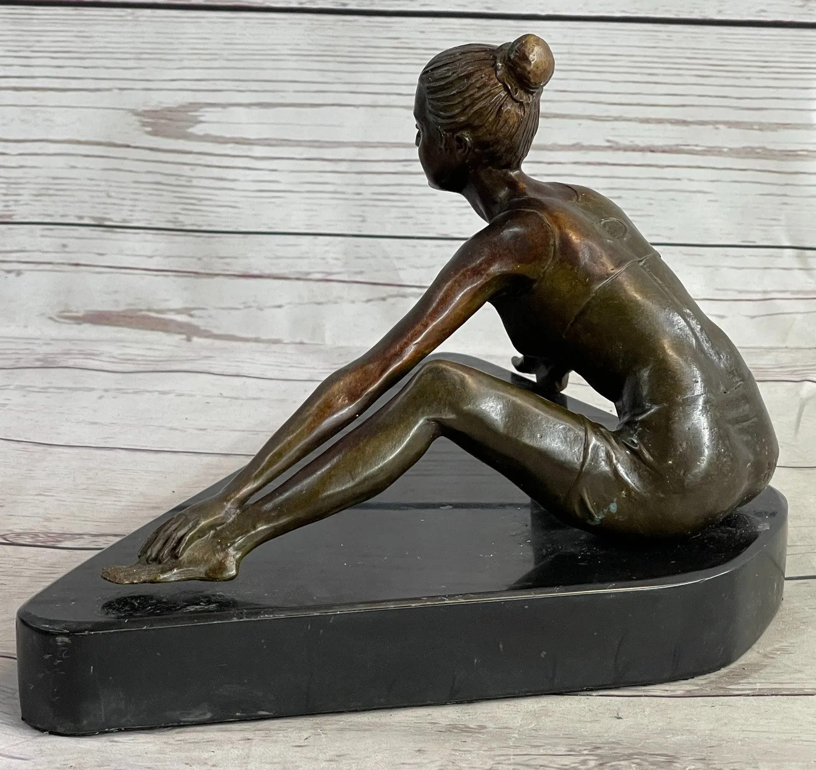 Handcrafted bronze sculpture SALE Contemporary , Pure Gymnast, Female Abstract