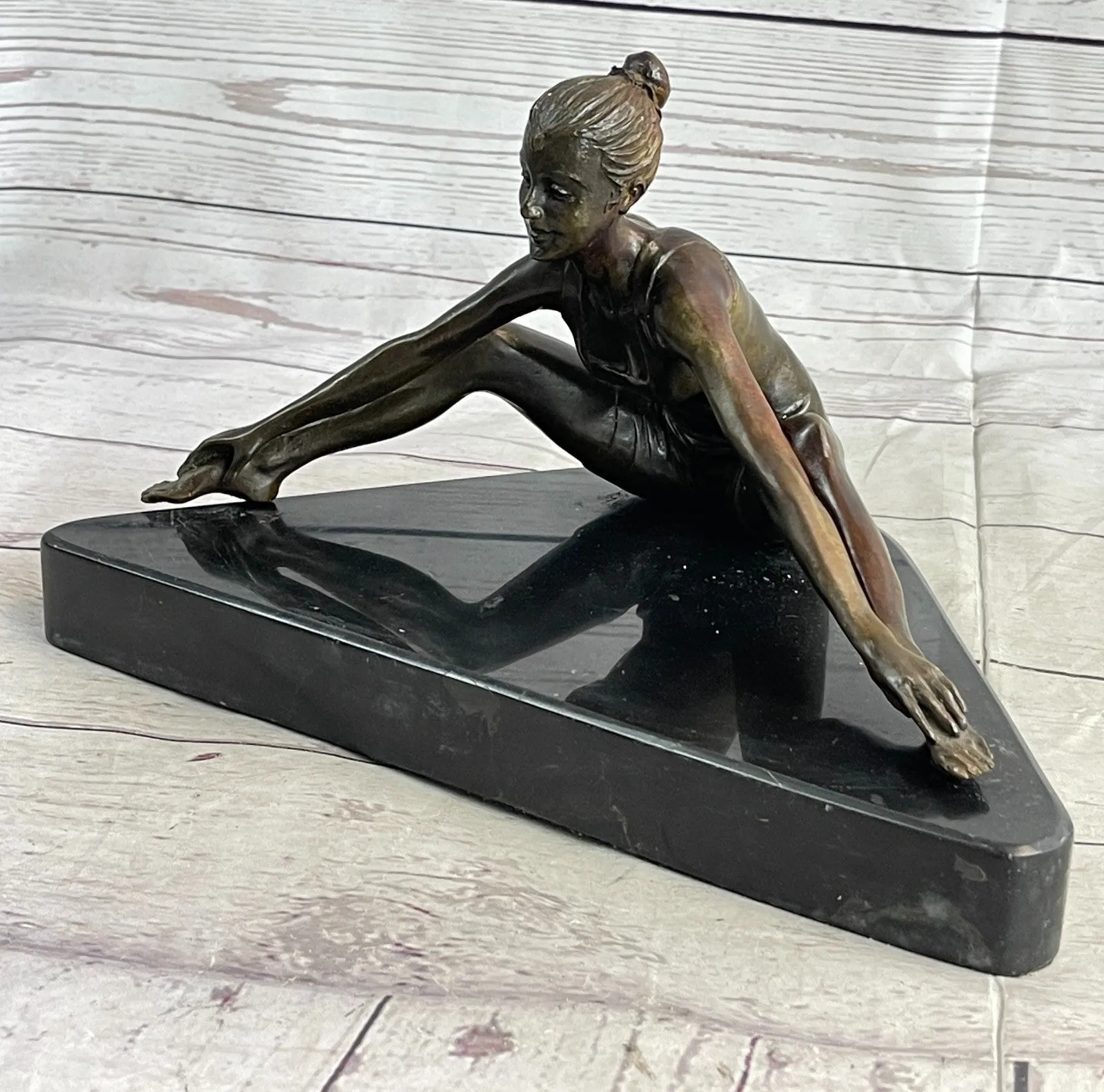 Handcrafted bronze sculpture SALE Contemporary , Pure Gymnast, Female Abstract