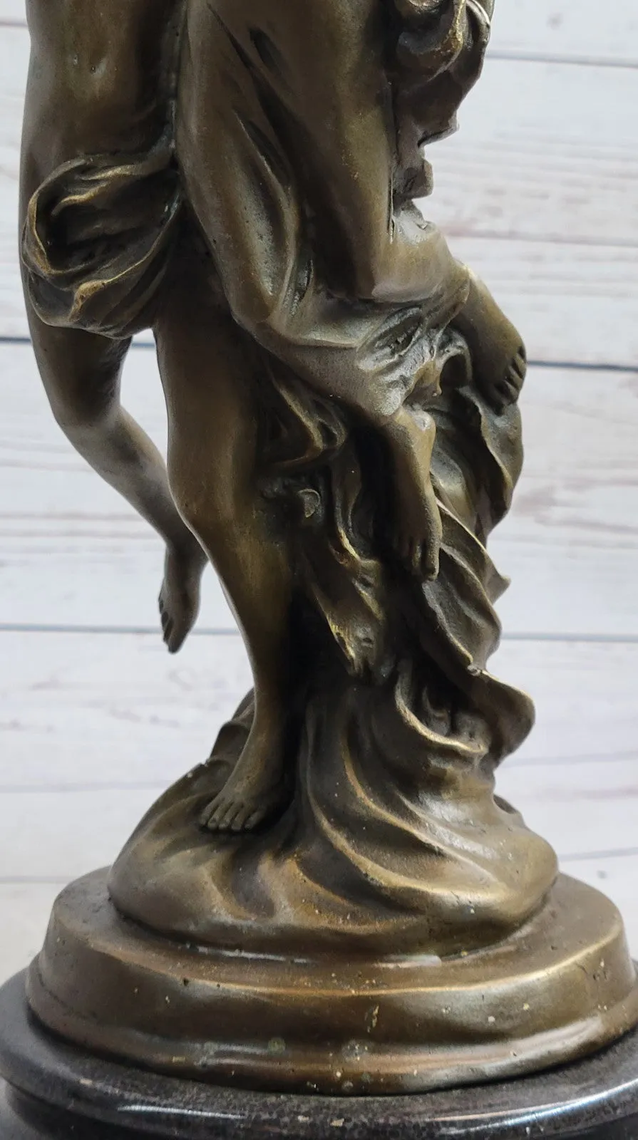 Handmade Art Lovers Cupid Psyche Eros Aphrodite Venus Bronze Marble Statue