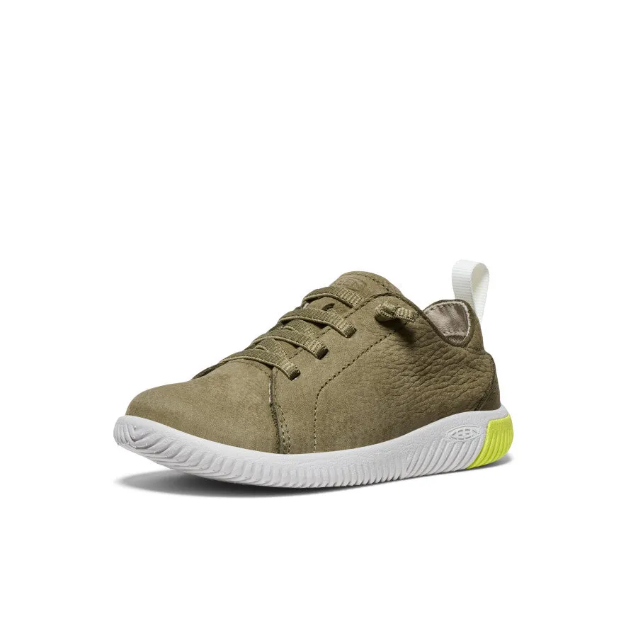 Little Kids' KNX Leather Sneaker  |  Martini Olive/Evening Primrose