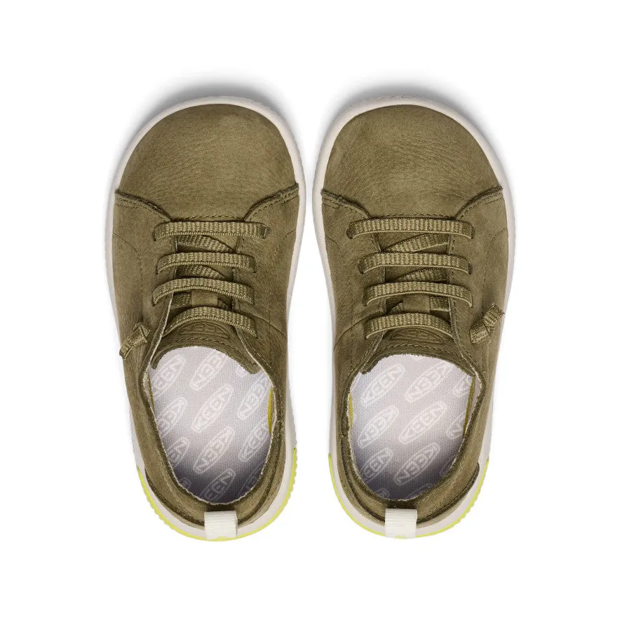 Little Kids' KNX Leather Sneaker  |  Martini Olive/Evening Primrose