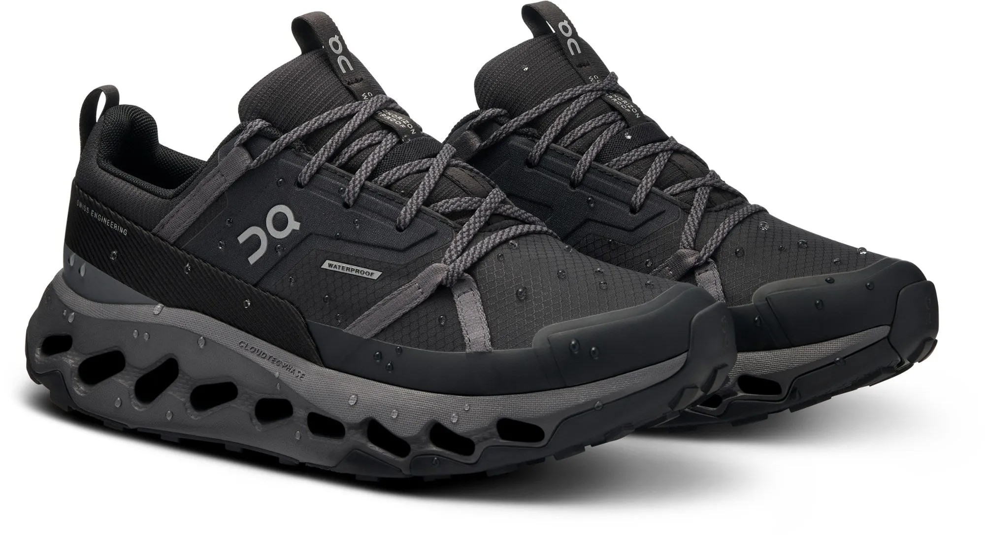 On Running Women's Cloudhorizon WP Hiking Shoe - Black / Eclipse