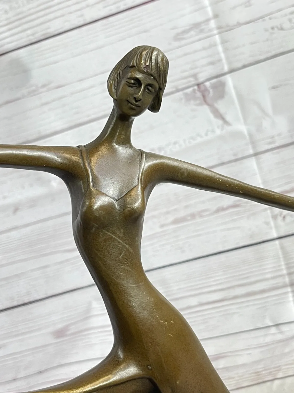 Original Milo Sexy Girl Captured in Dance Bronze Art Decor Abstract Sculpture