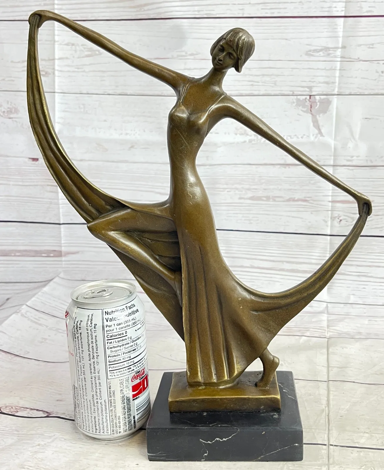 Original Milo Sexy Girl Captured in Dance Bronze Art Decor Abstract Sculpture