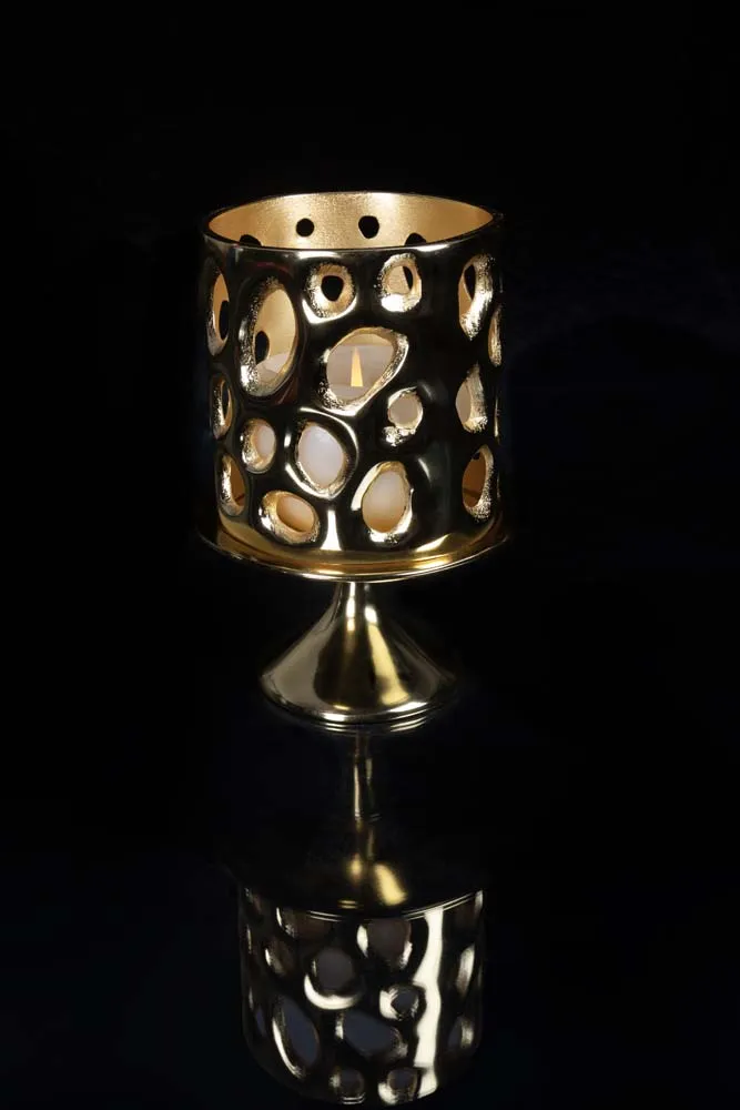 Passage Candle Holder Gold