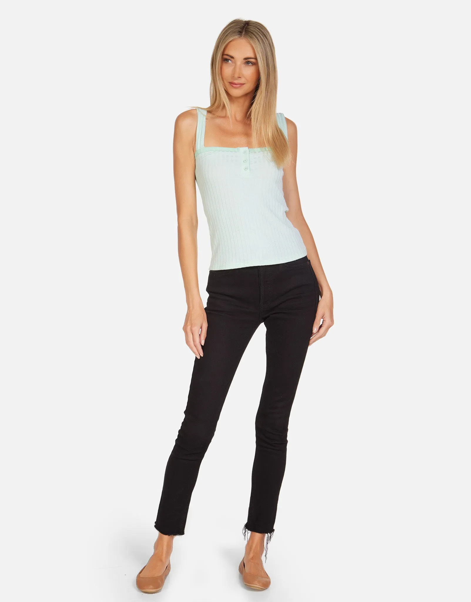 Rafa Henley Crop Tank