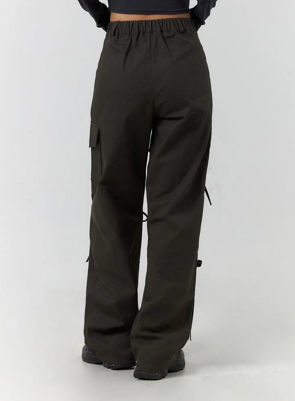 Ribbon Detail Cargo Pants CF401