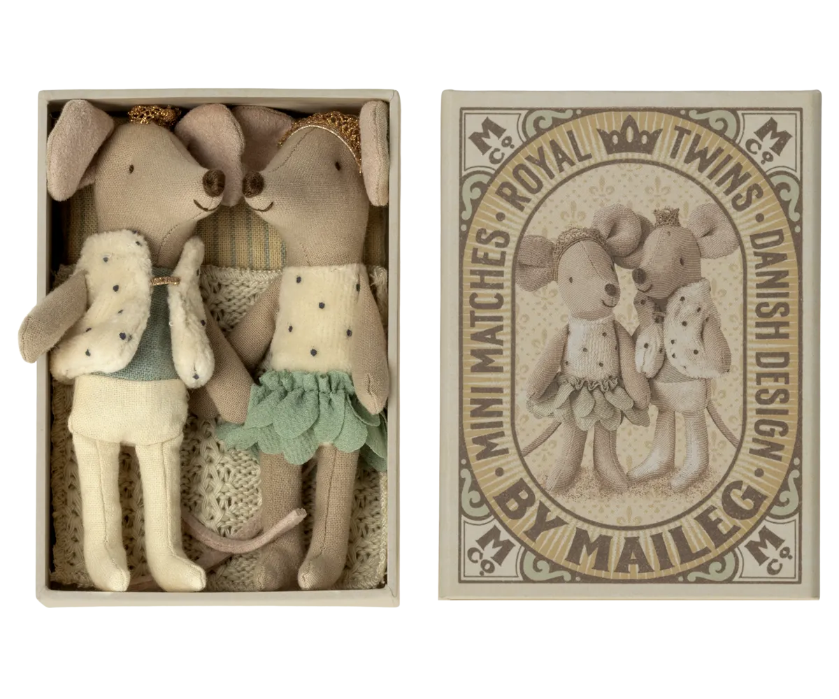 Royal Twins, Little Brother & Sister in Matchbox - Mint