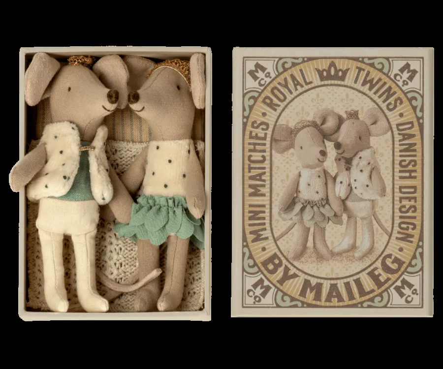 Royal Twins, Little Brother & Sister in Matchbox - Mint