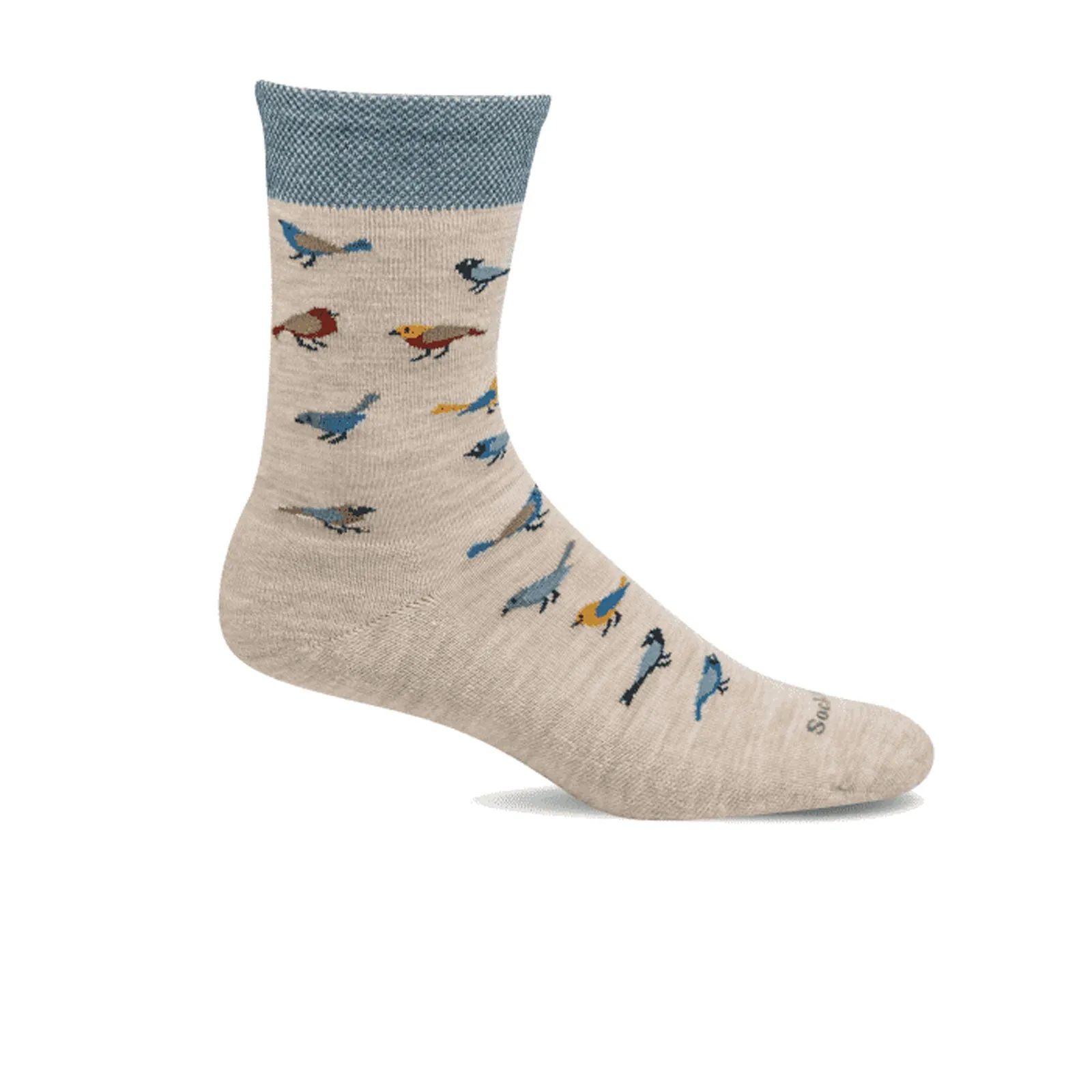 Sockwell Audubon Crew Sock (Women) - Barley