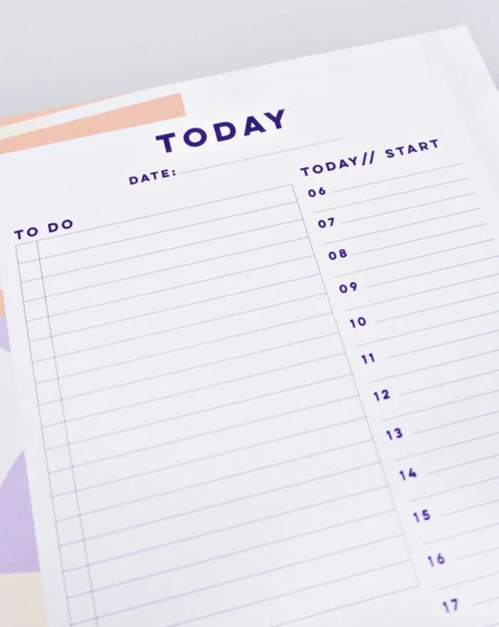 Spots   Stripes Daily Planner Pad