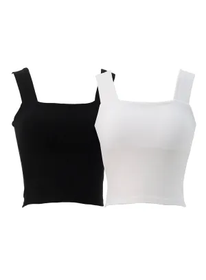 Square-Neck Bra-Cap Cami IG320