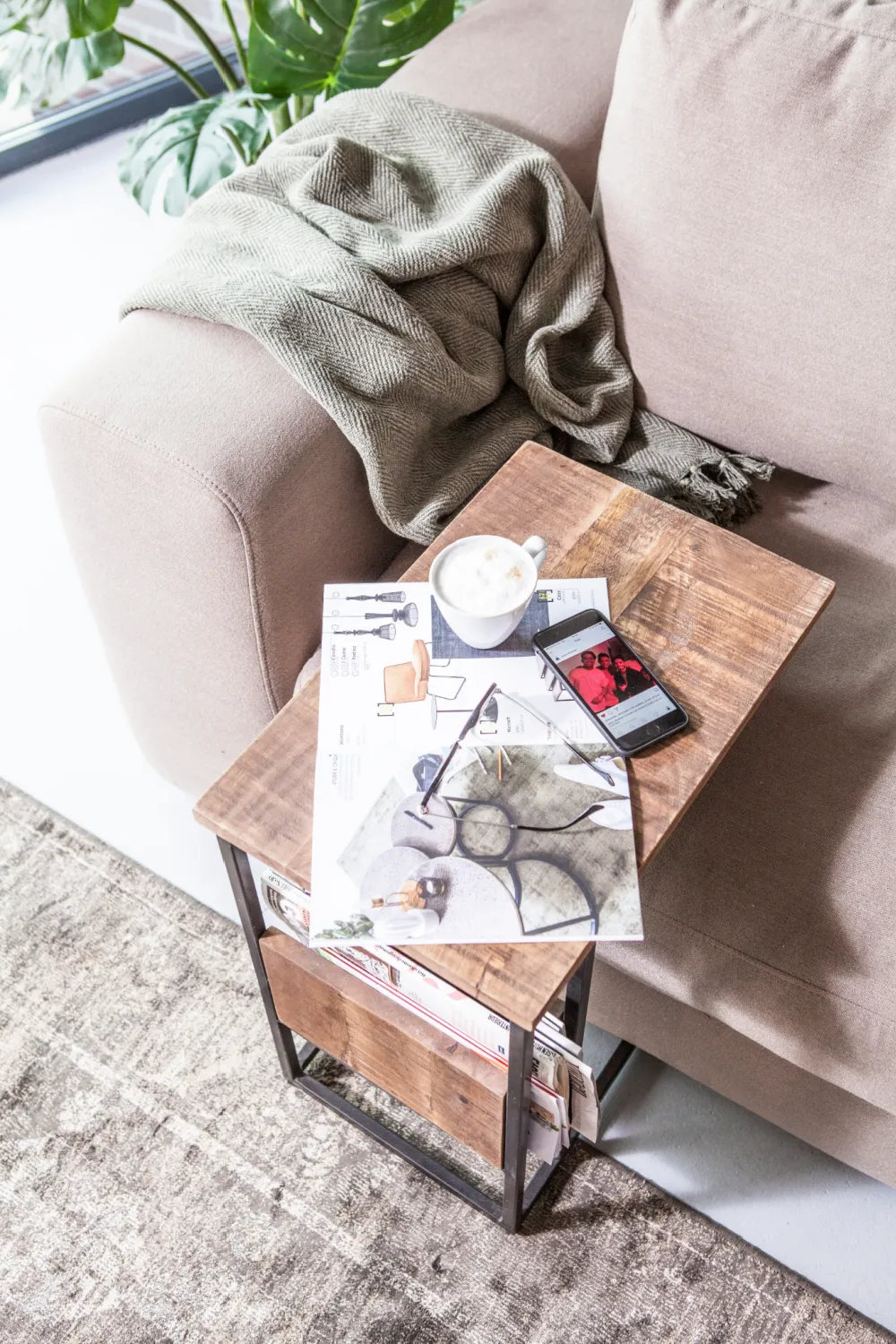 Square Wooden Tray Table | By Boo Pank