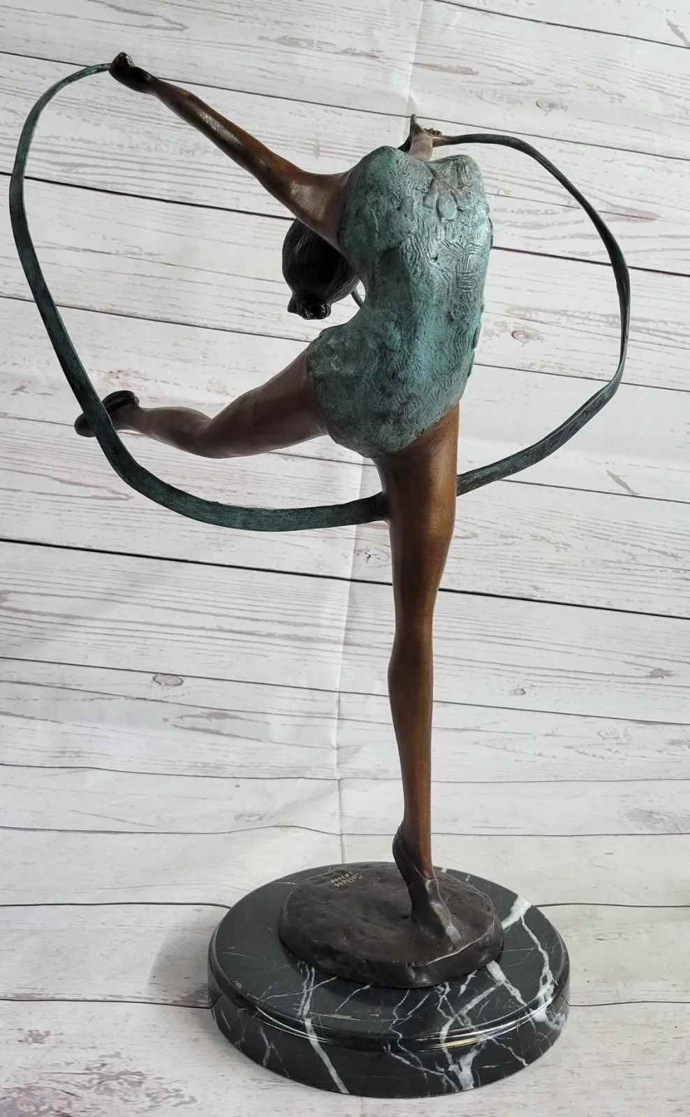 Statue gymnaste danseur de bronze sculpture figurine 55 cm Home Decoration Decor