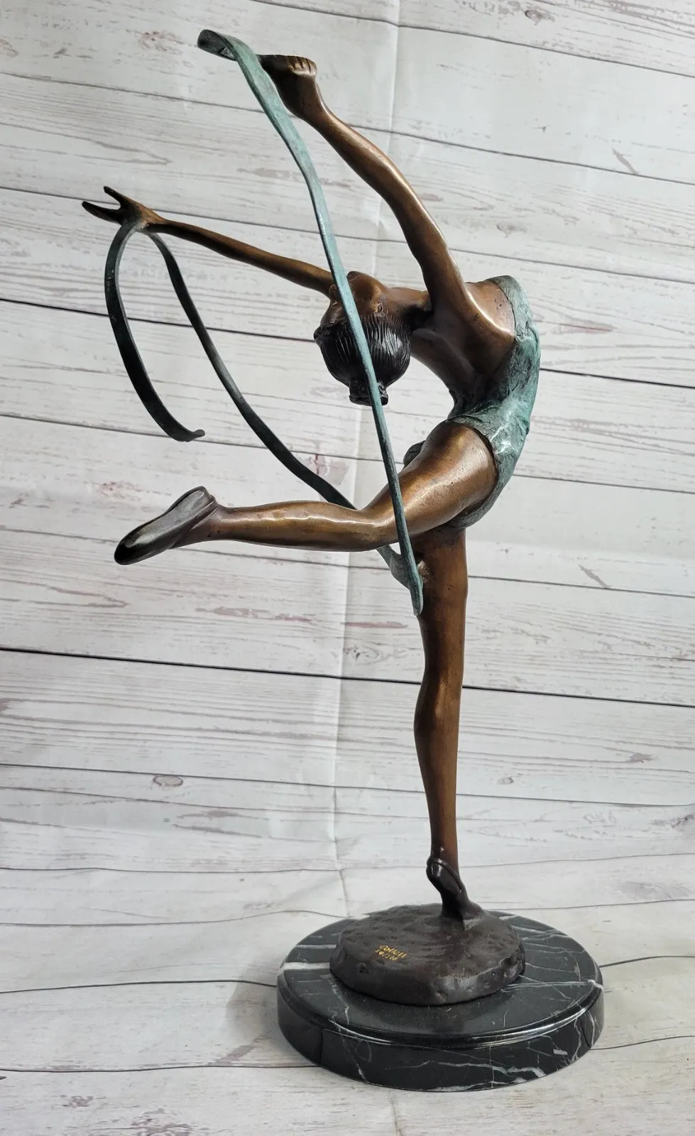 Statue gymnaste danseur de bronze sculpture figurine 55 cm Home Decoration Decor