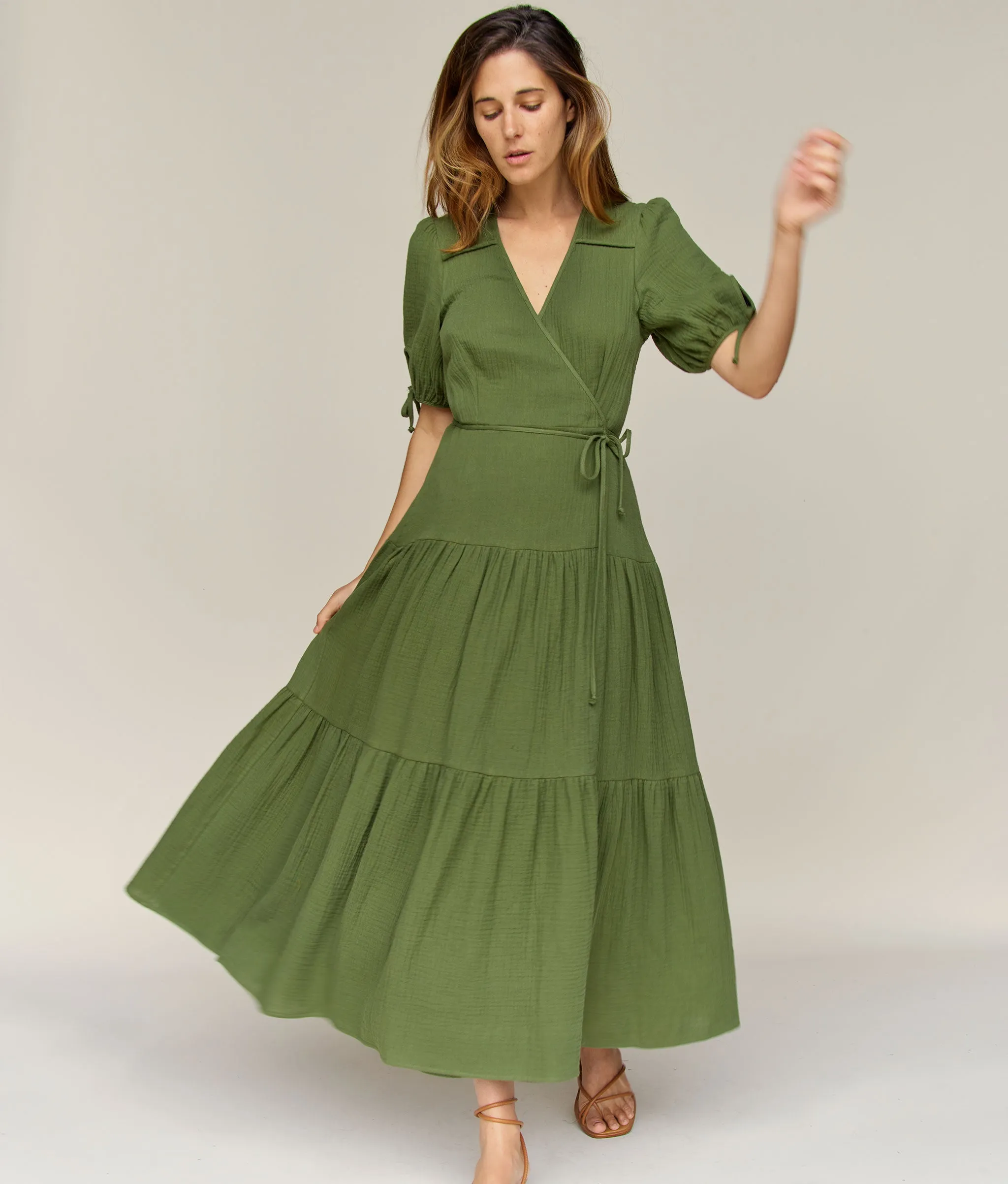 The Augusta Dress | Forest Gauze