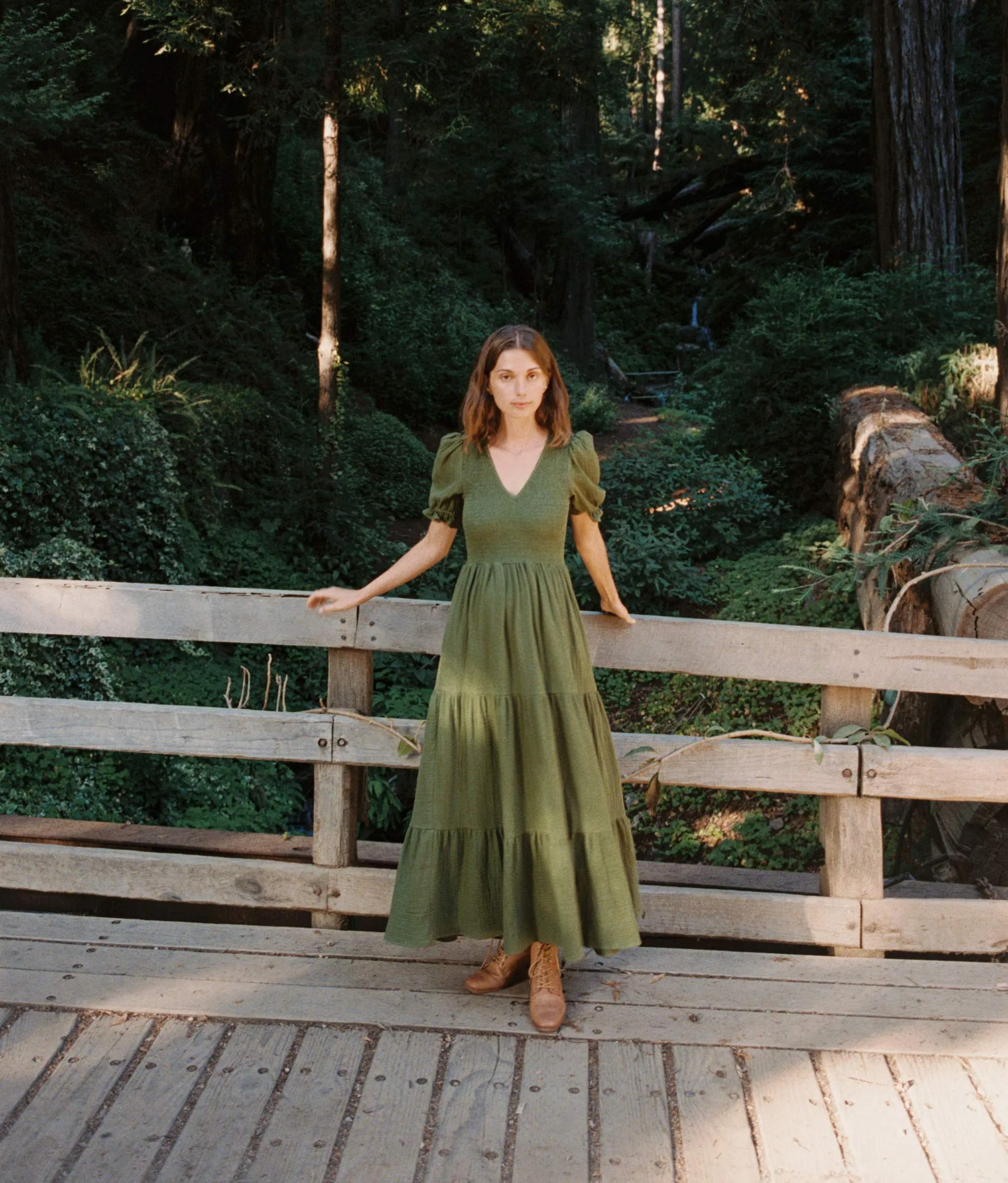 The Brooklyn Dress | Forest Gauze