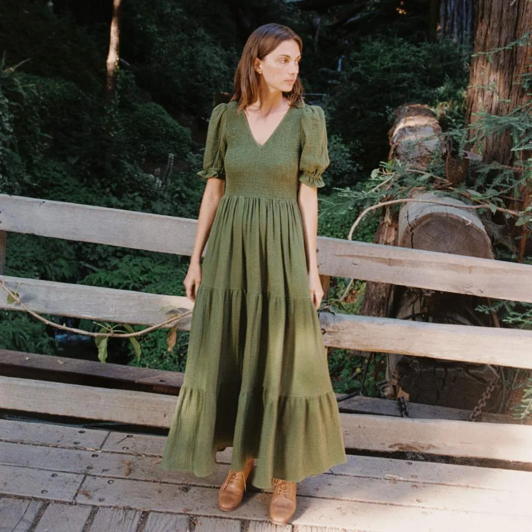 The Brooklyn Dress | Forest Gauze