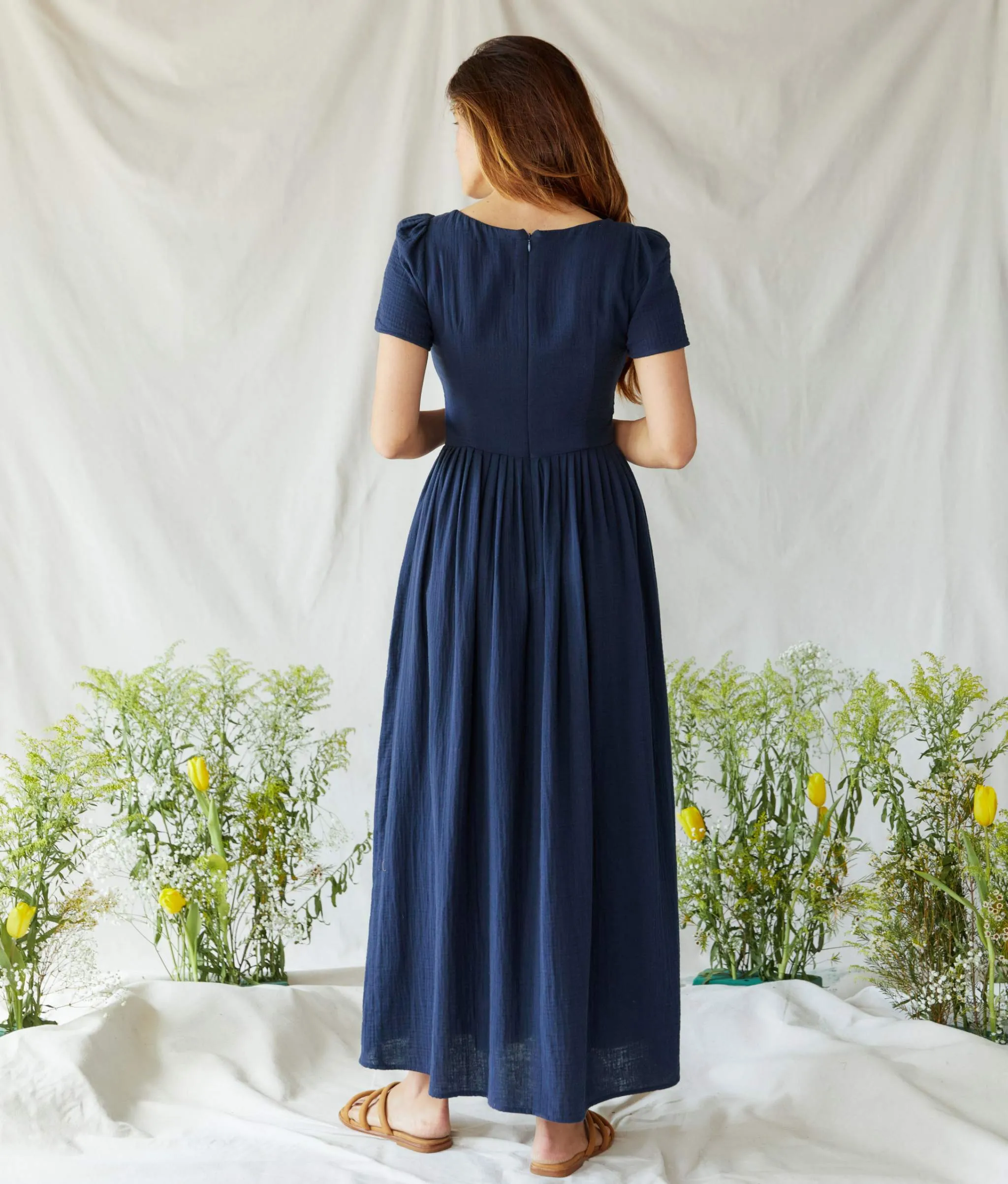 The Scarlet Dress | Navy Gauze