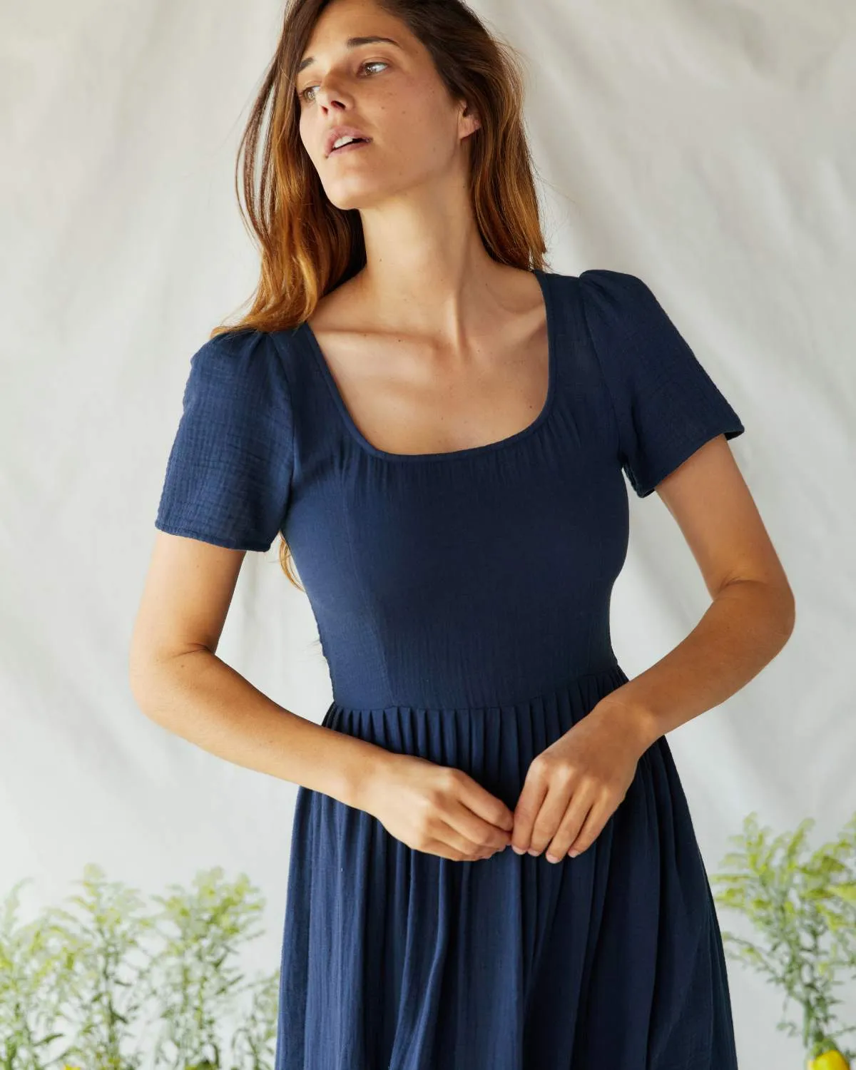 The Scarlet Dress | Navy Gauze