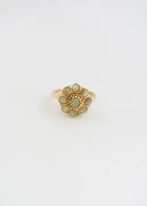 Vintage Cat's Eye Chrysoberyl Cluster Ring